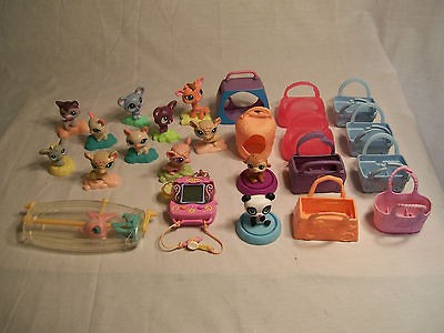   Littlest Pet Shop Lot w/ Toy Figures & Accessories + Electronic Game