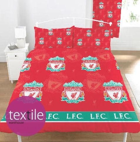 Liverpool Football Club LFC Red Crest Liverbird Double Duvet Quilt 