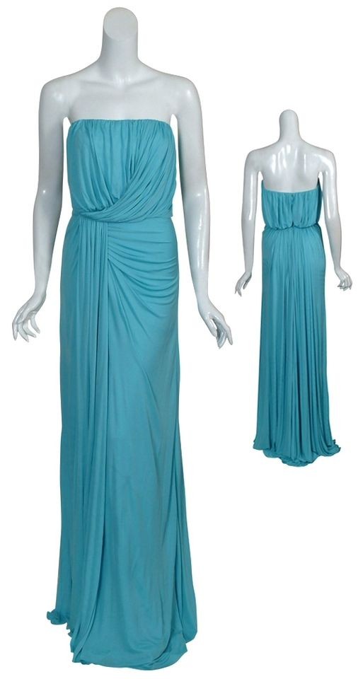 REEM ACRA Fine Knit Draped Eve Gown Dress $3495 6 NEW