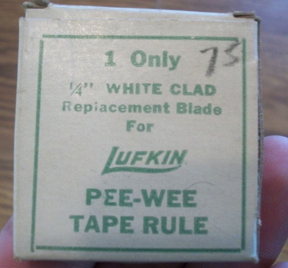 Lufkin replacement Blade Steel pee wee 1/4 tape Rules