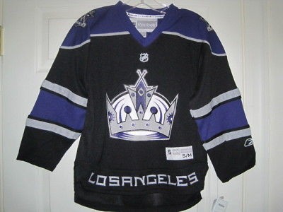 NHL Reebok LA Kings Home Hockey Jersey New Youth S/M