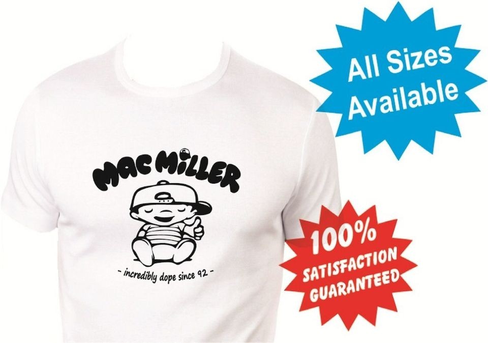 mac miller womans T Shirt New White Custom Print Tee