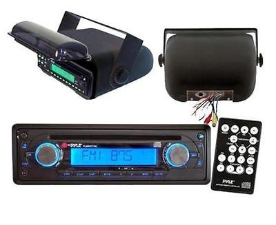 200Watt New Marine Boat Yacht Stereo CD  AUX AM FM Radio + PLMRCB3 