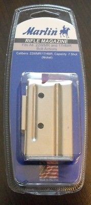 Marlin XT Bolt Action Rifle Factory 7rd. Magazine Nickel Steel .22 WMR 