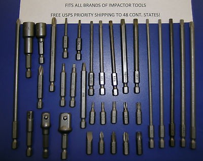 LONG TORX BIT 33 PC SET FOR MAKITA IMPACT DRIVER TOOL