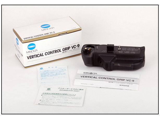   box* Minolta VC 9 Vertical Battery Grip for Dynax 9 Maxxum 9 a9 camera