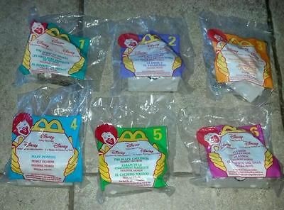 Sealed 1998 McDonalds Disney Video Favorites Train Complete Set (1 6 