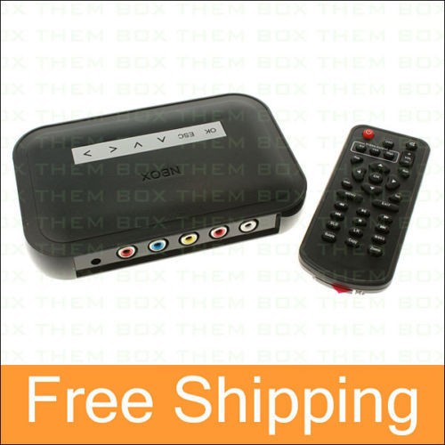 New NBOX HDTV Media Player Divx USB  MP4 RMVB HD HDD