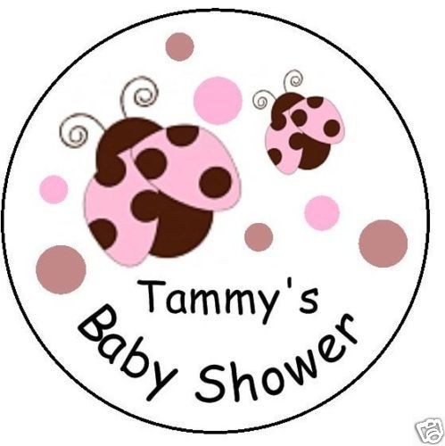 63 BABY SHOWER 1 INCH ROUND LABEL FAVOR 200+DESIGNS