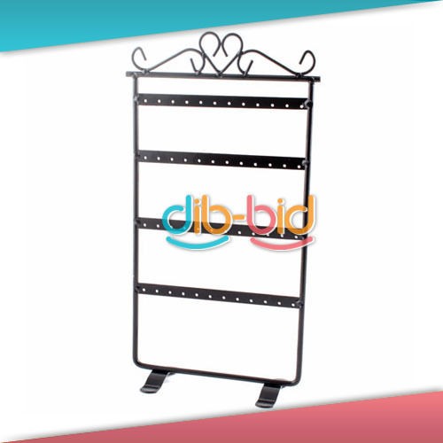 New Jewelry Holder Display Rack STAND Black Metal for Earrings 48 