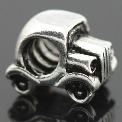 Jalopy Car Sterling Silver European Charm Bead for Snake Bracelet 