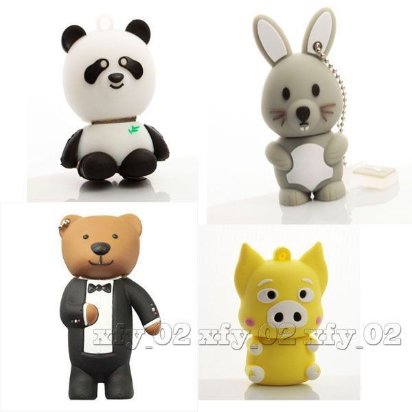   Animal Shape Capacity 4GB 8GB USB Flash Memory Pen Drive Stick Thumb