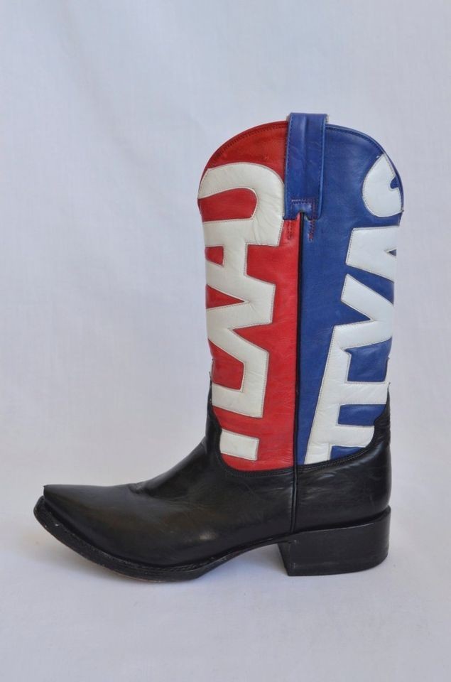 MEXICANA Womens Leather Cowboy Western Paris TEXAS Red Blue Black 