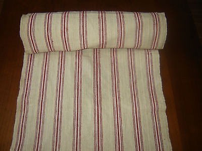 ANTIQUE TURKISH HAND WOVEN LINEN ROLL FABRIC.7.10 YARDS ( 6.5 metres 