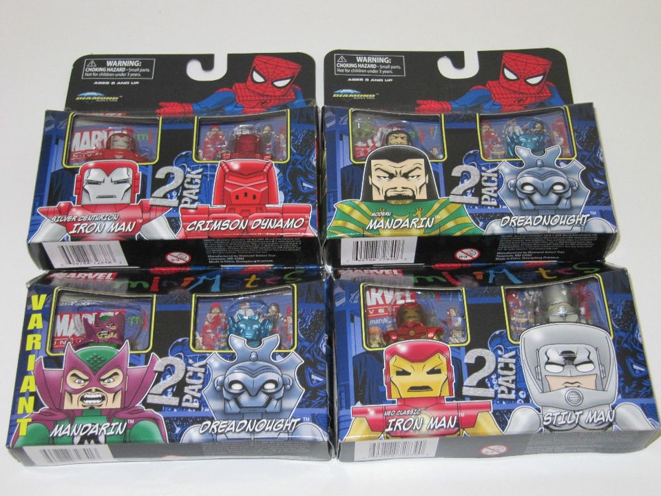 Marvel Heroes Minimates Wave 36 Sets of 4 (Has Iron Man Figures)