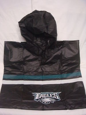 Philidelphia Eagles Hooded SnapUp NFL Heavy Rain Poncho