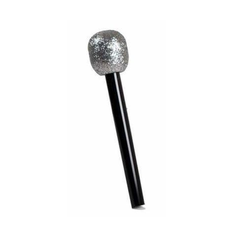 TOY GLITTER MICROPHONE MUSICAL FANCY DRESS PROP BNIP