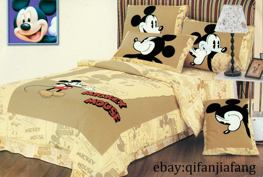   DISNEY MICKEY MOUSE TWIN 7PC COMFORTER IN A BAG ~Free Shipping