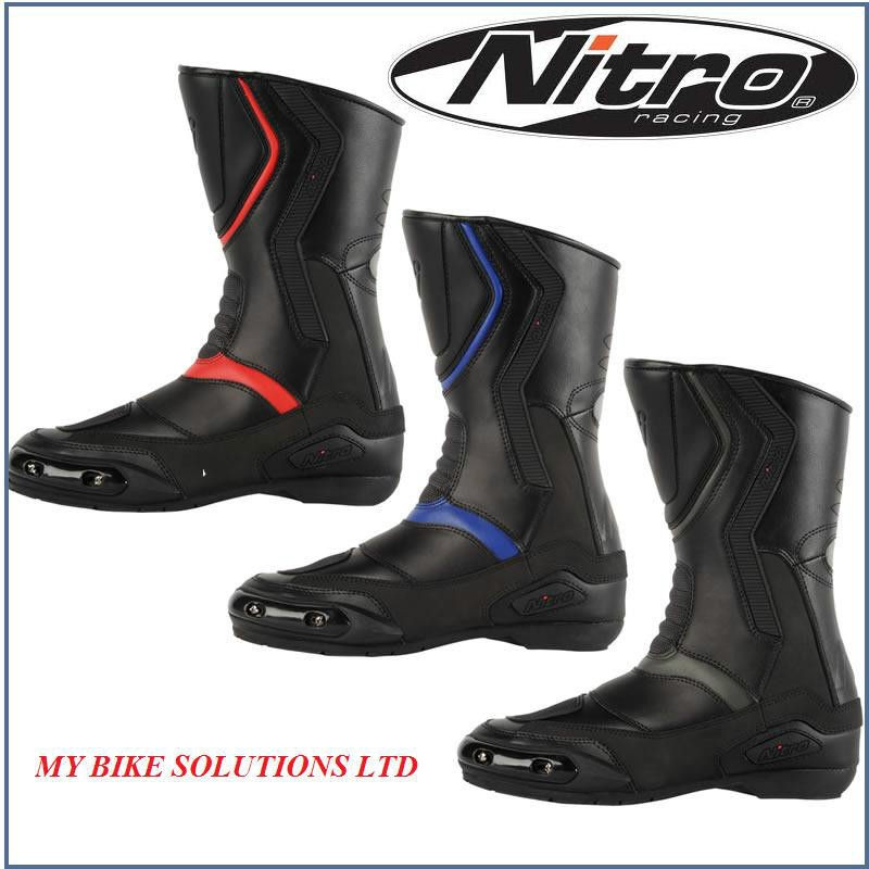 NITRO NB 41 MOTORCYCLE MOTORBIKE LEATHER SPORT TOURING WATERPROOF 