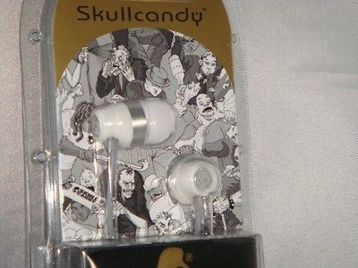    ear Earbuds SKULLCANDY RIOT WHITE SILVER for iPod iPhone  players