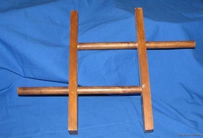 Vintage Wooden Primitive Clothesline Winder