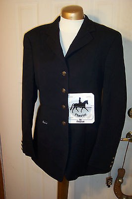 PIKEUR DRESSAGE COAT NAVY LADIES 16L DOREEN MADE IN GERMANY