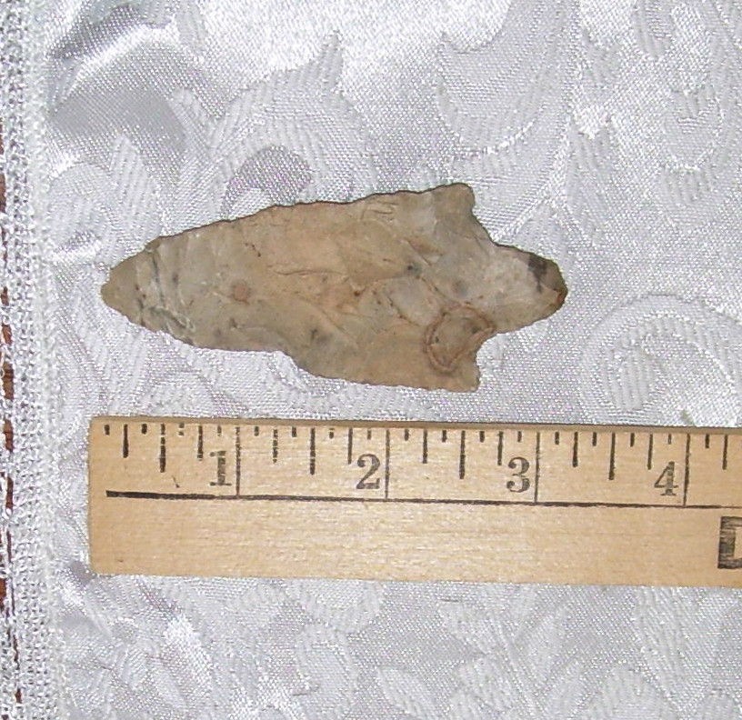 SPEARHEAD ARROWHEAD NATIVE ARTIFACT FOUND IN COLORADO 3 X 2 & 1/2 