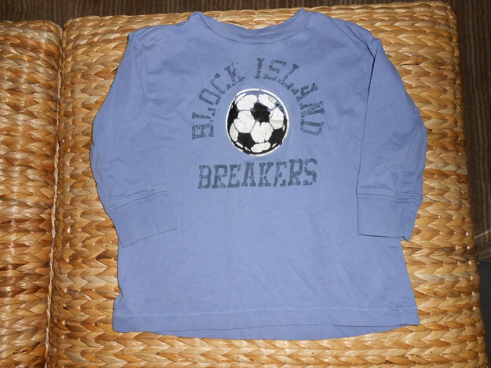 CREW CREWCUTS SOCCER BALL BLUE LONG SLEEVE GRAPHIC TEE T SHIRT 2T 2