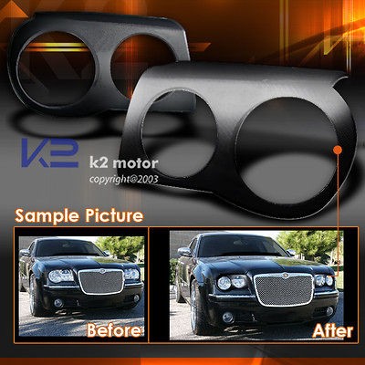 05 10 CHRYSLER 300C HEADLIGHTS BEZEL COVERS EYELIDS KIT