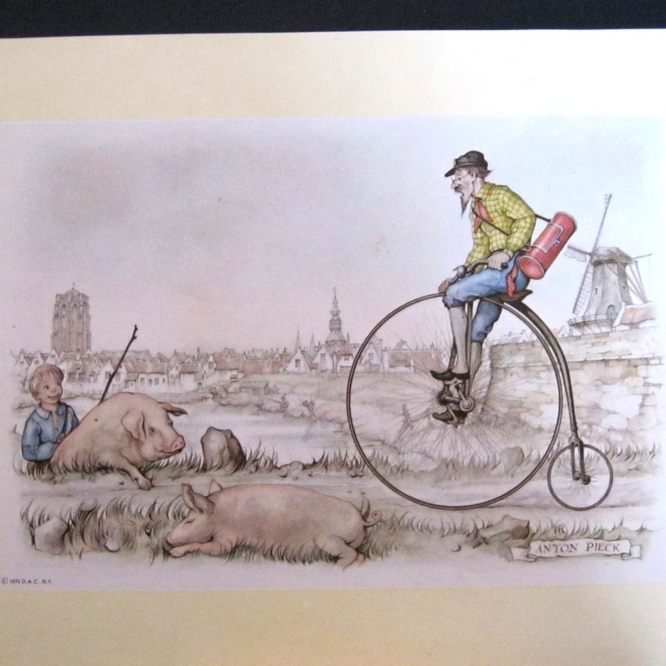 Reproduction Dutch Scene by Anton Pieck Donald Art Co NY # 6464