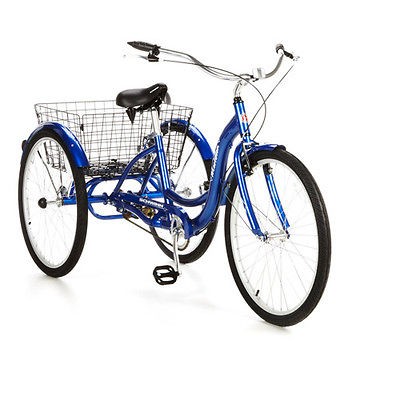 26 Schwinn Meridian Adult Tricycle Bike Bicycle, Blue