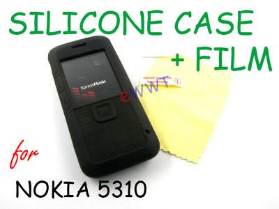   Skin Cover Soft Case +LCD Film for Nokia 5310 XpressMusic JSSC537