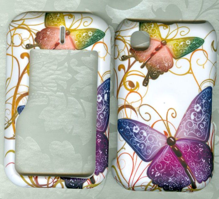 butterfly rubberized nokia 6790 Straight Talk phone cover case