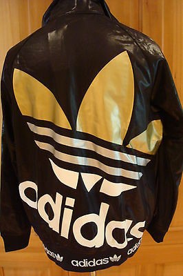 NEW RETRO ADIDAS SUPERSTAR RASTA BLACK/WHITE/GOLD TRACK TOP CHILE 62 