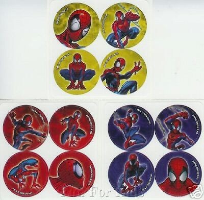 60 SPIDERMAN Dot Stickers Favors #312   FREE SHIP