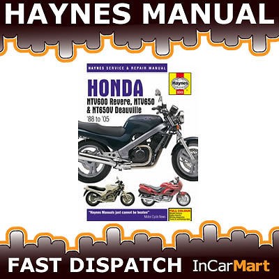 HONDA NTV600 REVERE NTV650 NT650V DEAUVILLE 1988 2005 HAYNES 