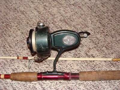 OLD & RARE SHAKESPEARE FISHING POLE & SOUTH BEND 760A SPINCASTING
