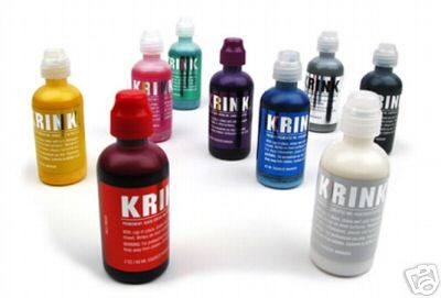 KRINK K60   SQUEEZE PAINT MARKER PEN   PERMANENT KR