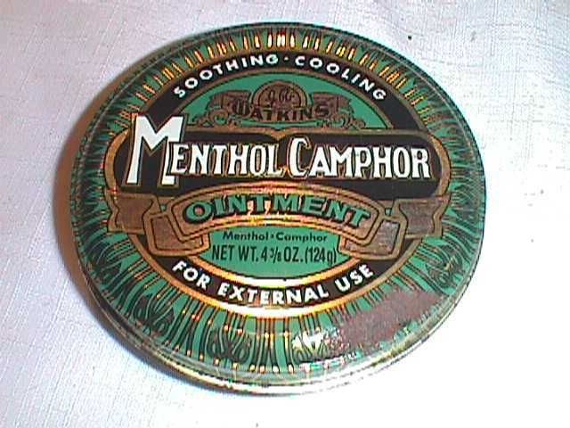 WATKINS Tin MEDICAL Menthol CAMPHOR Ointment