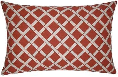   ORANGE CANYON LATTICE indoor / outdoor decorative throw pillow cover
