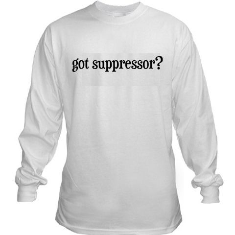   Supressor? silencer pro gun pistol packing conceal LONG SLEEVE T SHIRT