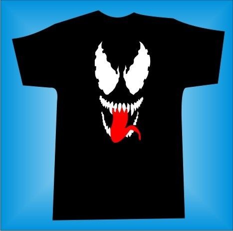 VENOM FROM SPIDERMAN COMIC SUPERHERO COOL RETRO TSHIRT