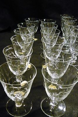   STEMWARE GLASSWARE 41 ROSENTHAL BLEIKRISTALL GOLDEN PALM TREE VINTAGE