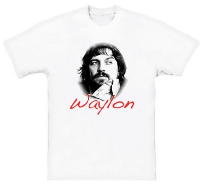 waylon jennings t shirts in Mens Clothing