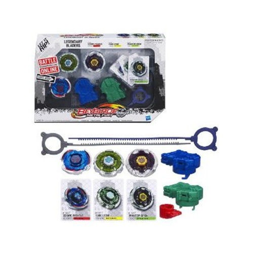 Beyblade Metal Fury Legendary Bladers Set Cosmic Pegasus Fang Leone 