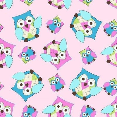 owl fabric flannel