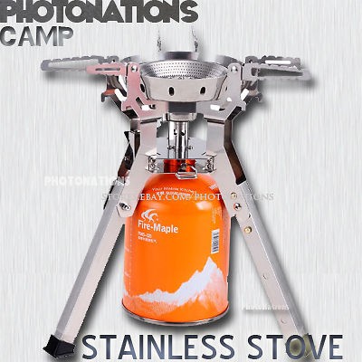 Stainless Camping gas stove outdoor Cooking Cooker Expedition 