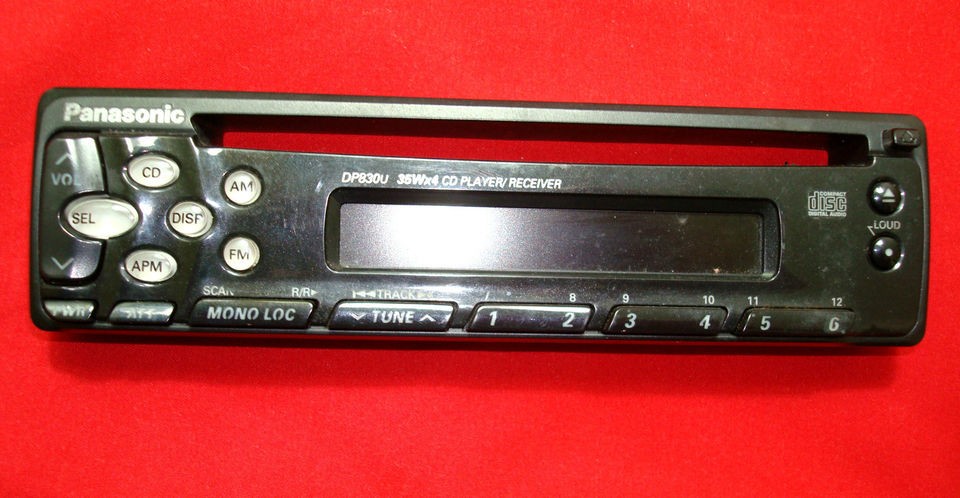 GENUINE PANASONIC FACEPLATE DP830U 35w x 4 CAR CD PLAYER RECEIVER