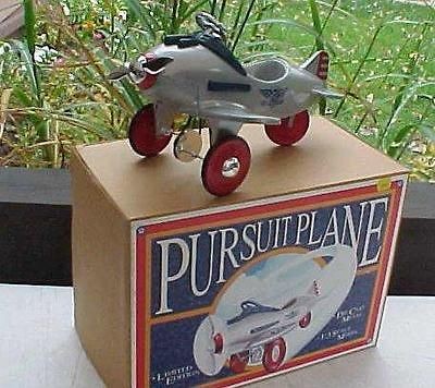 TOY PURSIT AIRPLANE PEDAL CAR 13 SCALE LIMITED EDITION