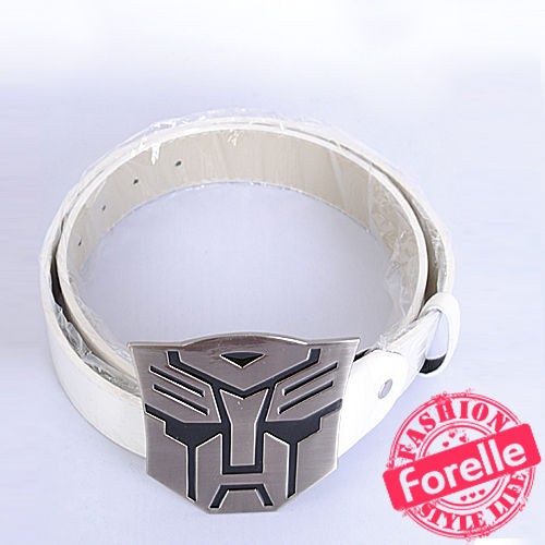 EGO09 Korea Cartoon Mens Buckle Transformers Faux Leather +Free 